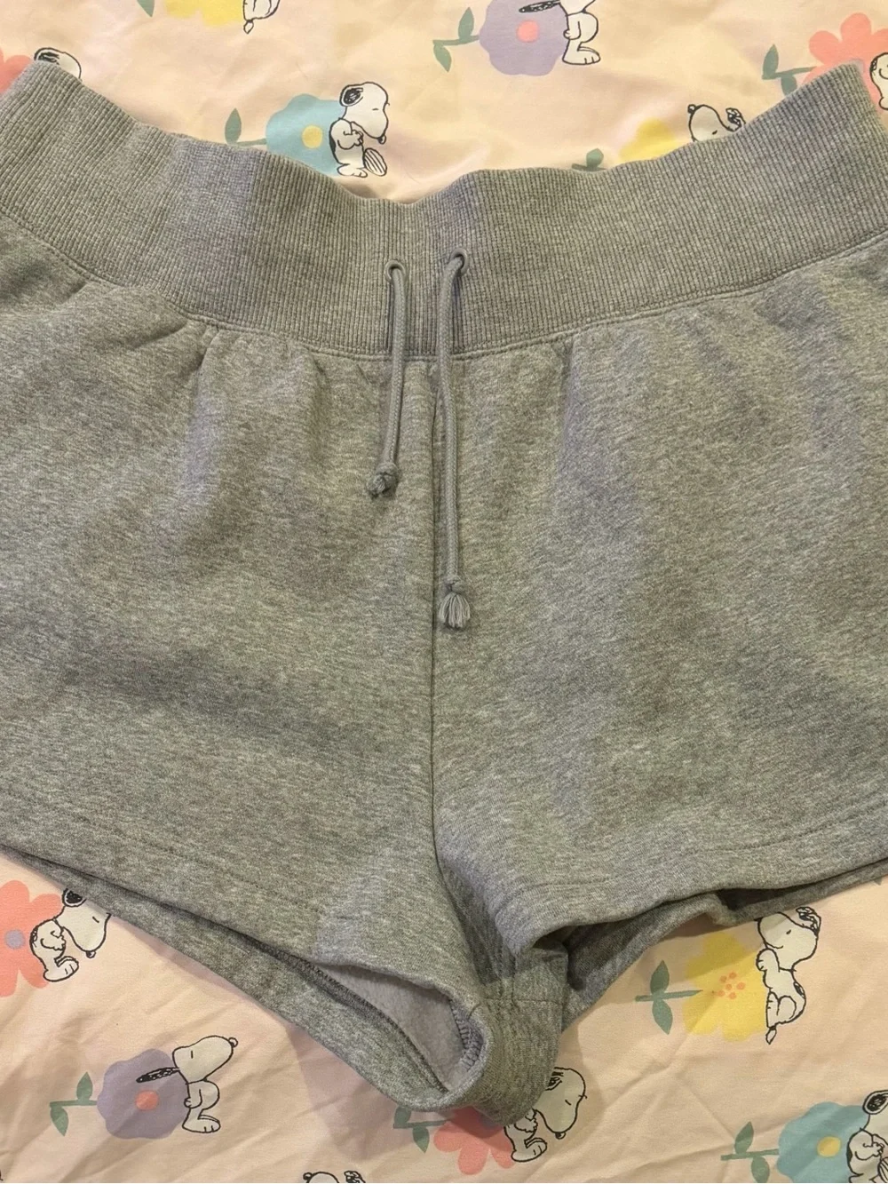 Nike Women's Light Gray Athletic Fleece Shorts - Picture 2 of 3